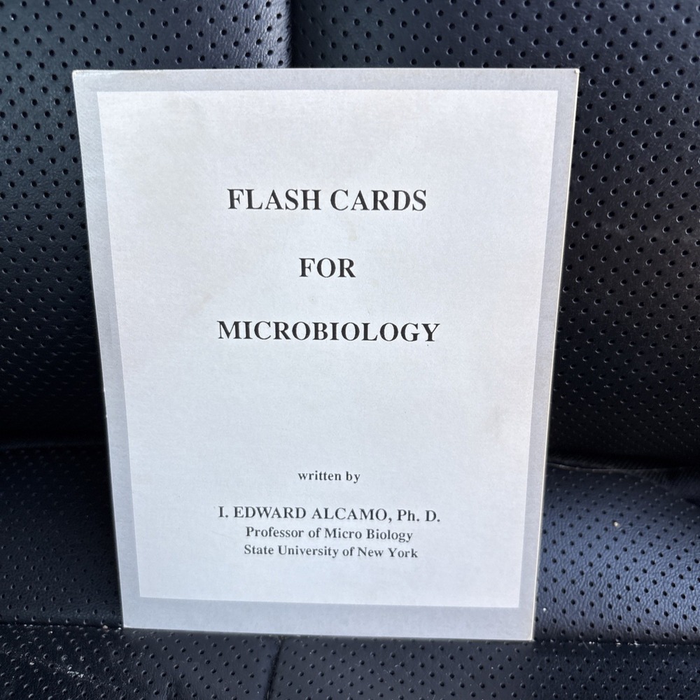Microbiology Flash Cards Alcamo 1993 Complete 163 Cards StudyAid College Vintage - Picture 2 of 7